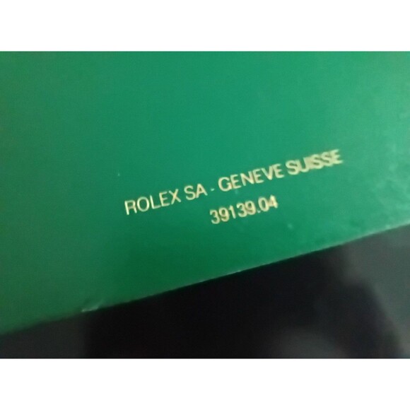 Vintage ROLEX SA Oyster Watch Green wave BOX  - REF 39139.04 Geneve Suisse - Picture 5 of 12